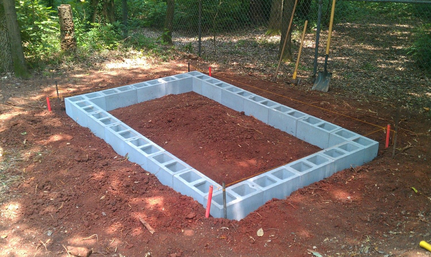 concrete block shed foundation Car Tuning