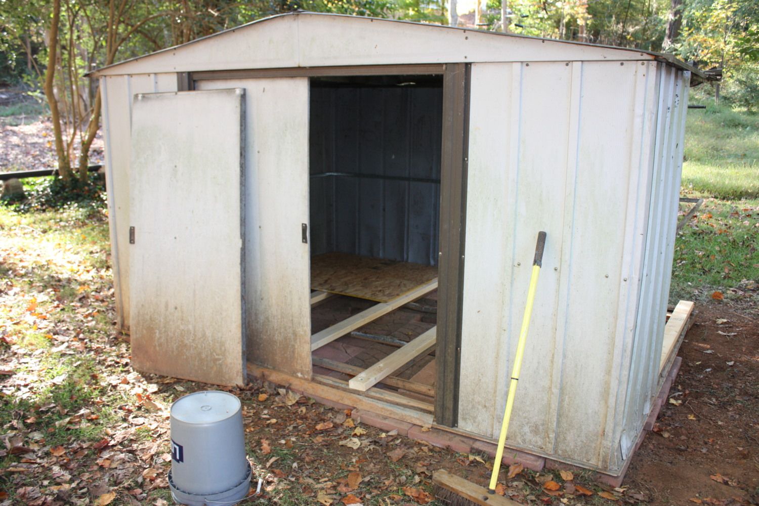 Metal Shed into coop - BackYard Chickens Community
