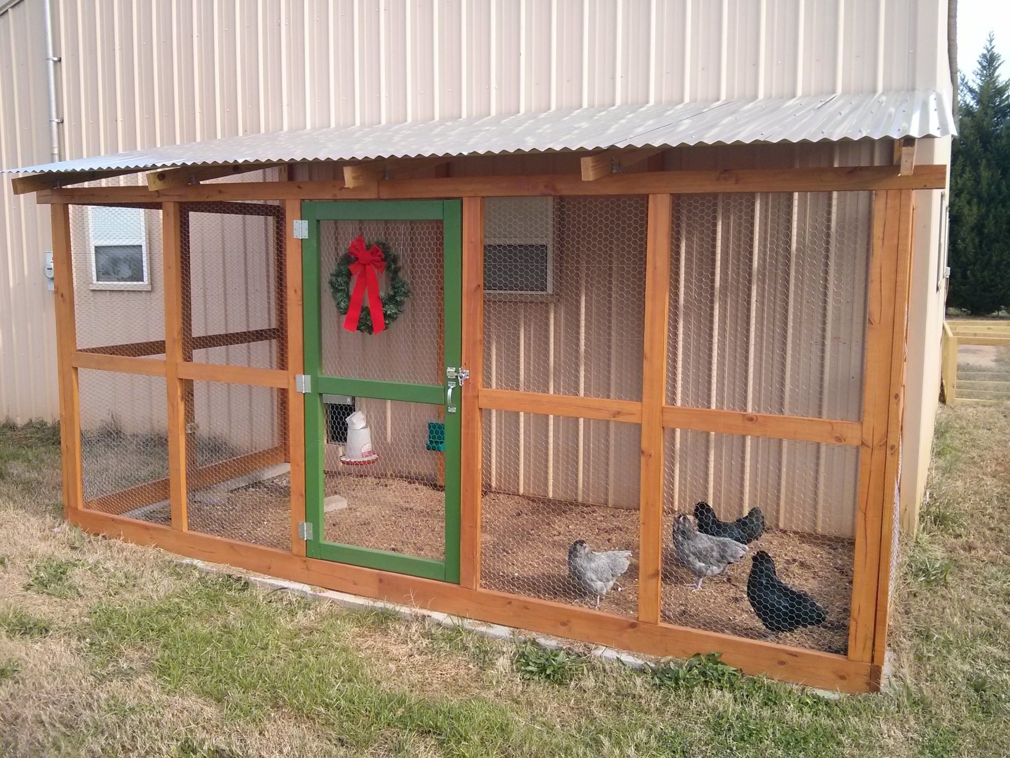 Pole Barn Coop (Part Two: The Run) - BackYard Chickens ...