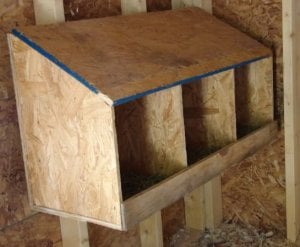 Chicken coop nesting box ideas ~ Build for a hen