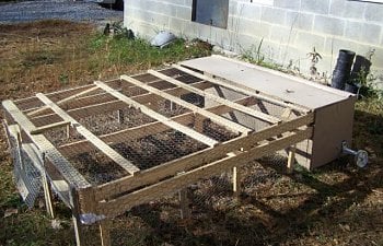 Homemade Tractor Coop For Chicks Upcycled Boxspring