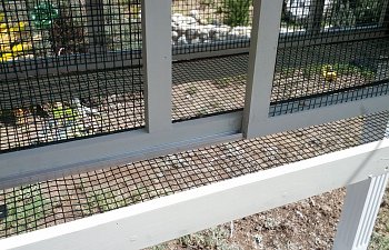 Crazy Fancy Quail Coop from recycled materials