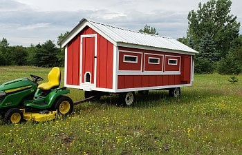 Chicken Tractor Coop - Self-Sustaining