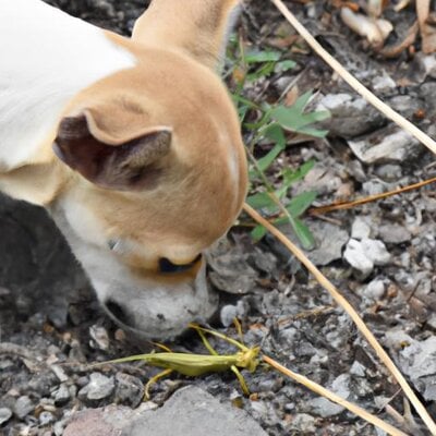 A dog eating a grasshopper (1).jpg