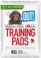 OUT! Dog Training Pads with Moisture Lock, 50-Count