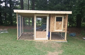 First chicken coop for our first chickens