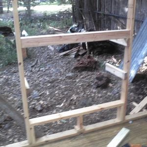 Re- framing studs for nest boxes