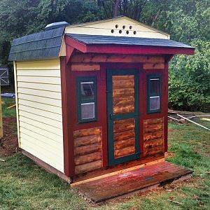 6x6 playhouse converted to a hen house