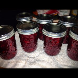Canned Cranberry Walnut Jam.