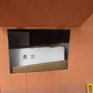 Outside nest box access door