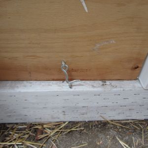 Access door latch on the inside