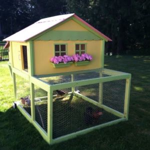*Our first chicken tractor