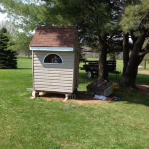 Kids playhouse turned into a coop