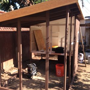New coop 6x10, roosting area 4x6