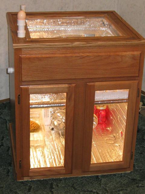 Homemade Cabinet Incubator