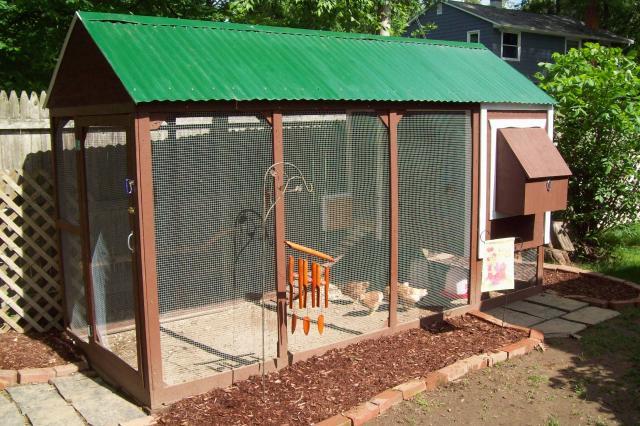 Our Garden Coop - 5'x12' coop for 6 chickens