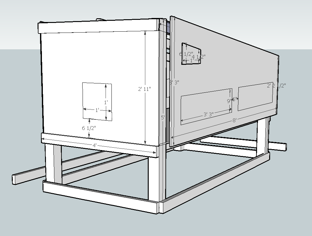 Yam Coop: 4x4 chicken coop plans Must see