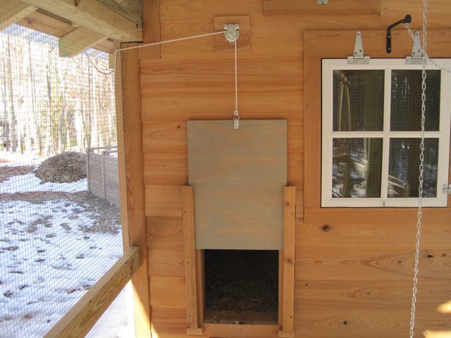 What the coop looks like inside. We added power so we could have a ...