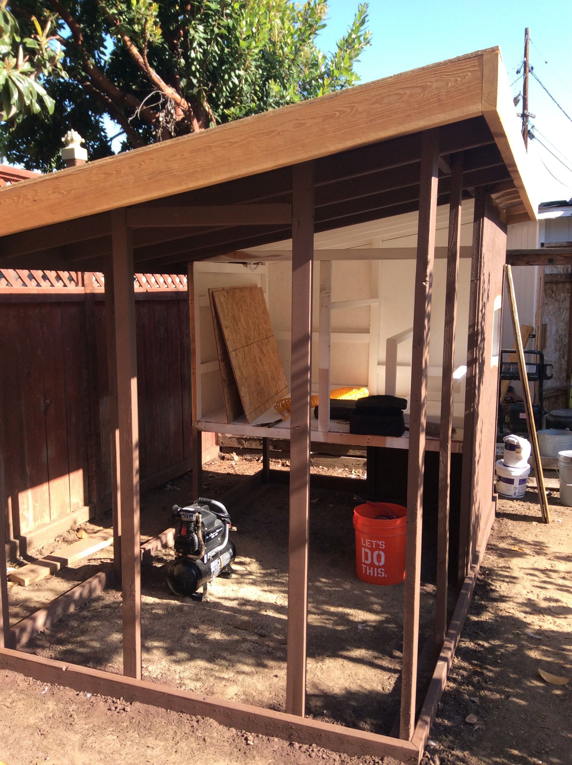 New coop 6x10, roosting area 4x6