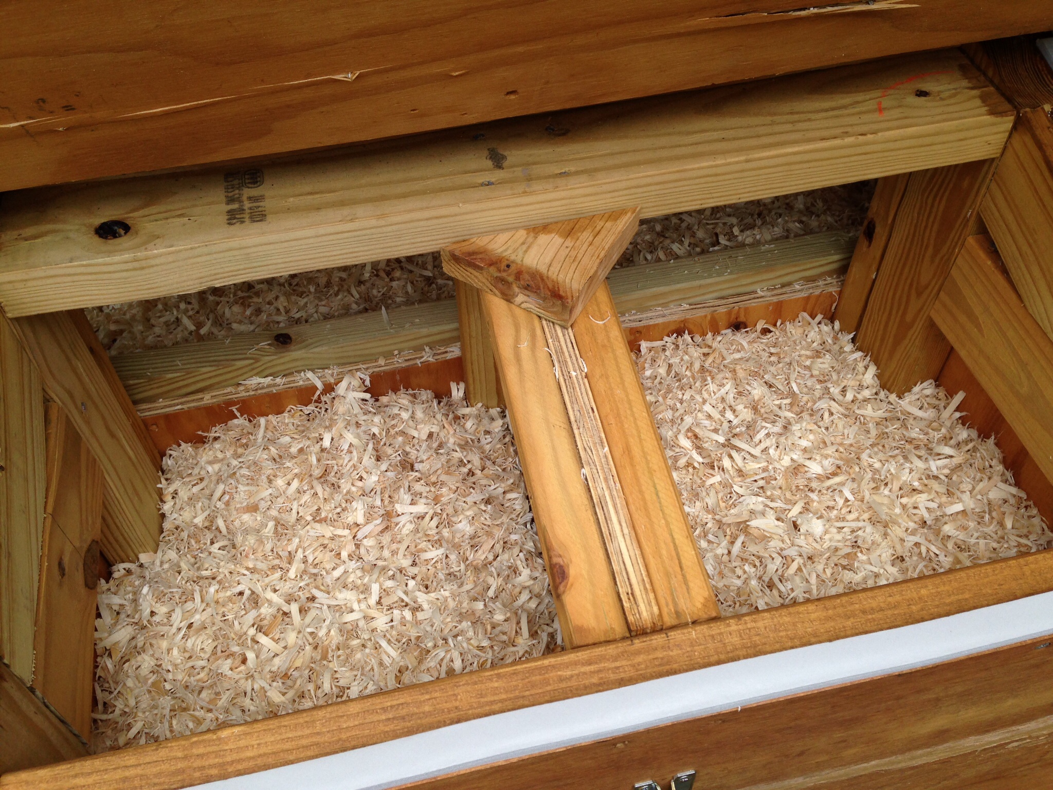 The nesting boxes