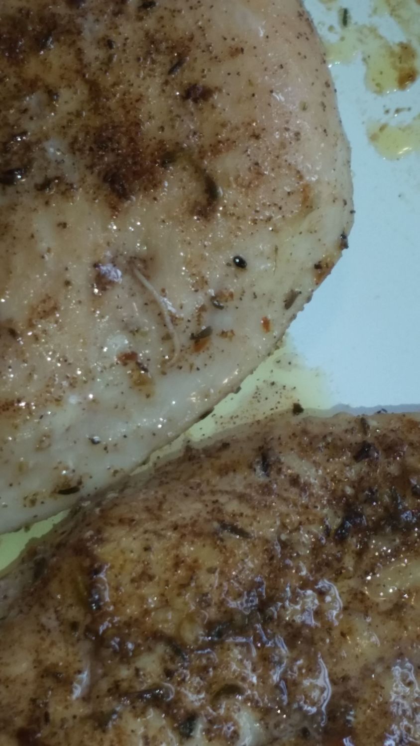 HELP! WORM IN CHICKEN BREAST!