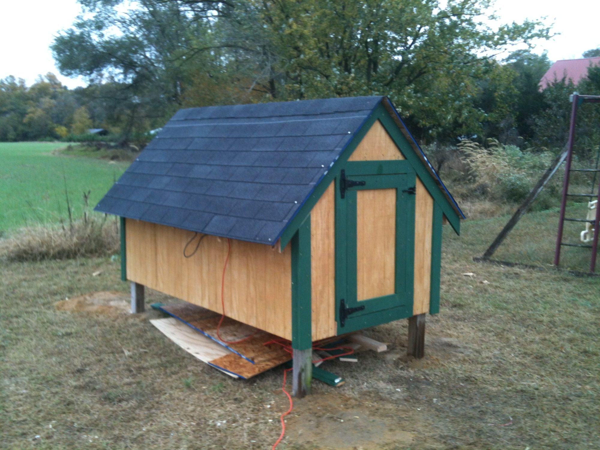 4x8 Coop with Side Nesting Boxes and run door | BackYard ...