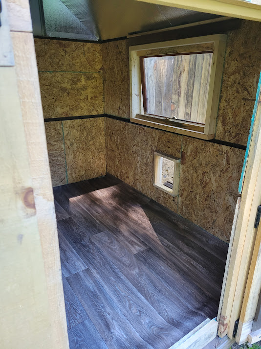Chicken Run Build and Shed conversion25 + pages and a piece of vinyl