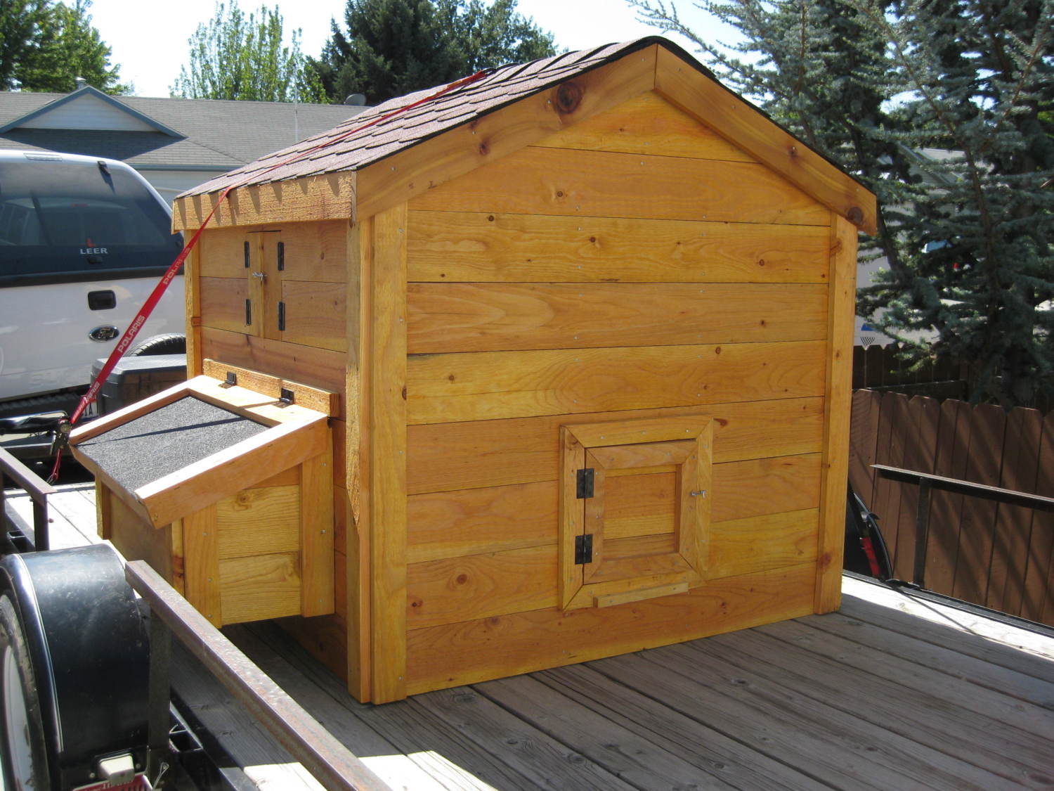 Cedar Sided Duck House / Coop Boise Idaho BackYard Chickens