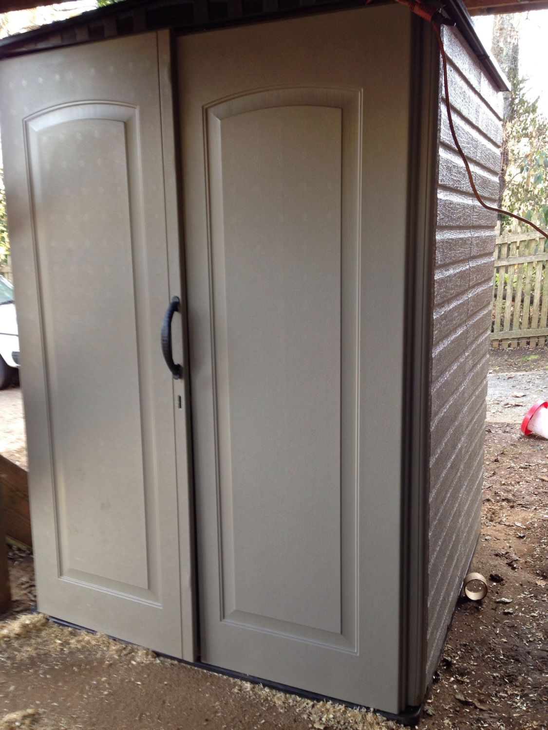 Rubbermaid Storage Shed as Coop BackYard Chickens