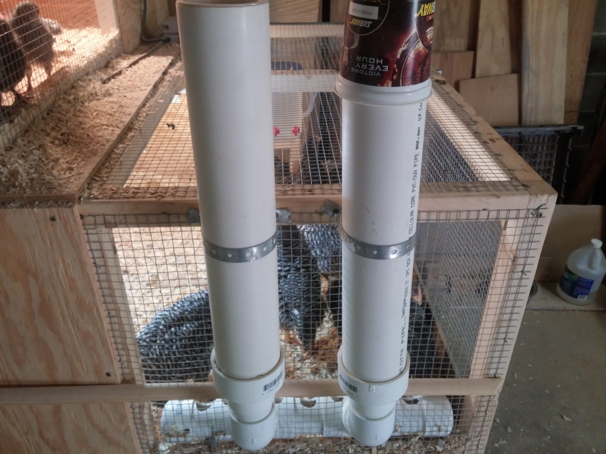 PVC gravity feeder BackYard Chickens Learn How to Raise Chickens