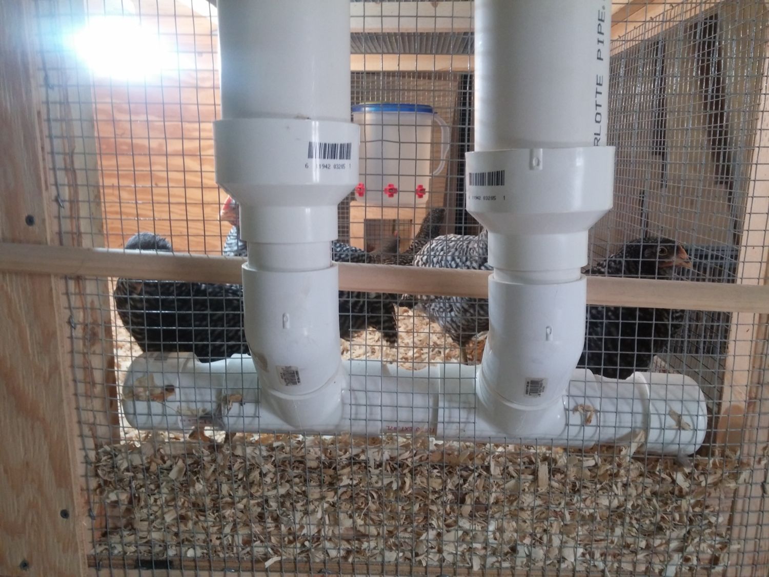 PVC gravity feeder BackYard Chickens Learn How to Raise Chickens