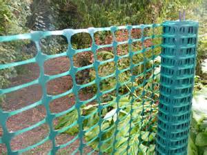 Poly Deer Fencing To Keep Chickens Out Of Garden Backyard