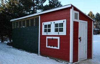 MN-Hardy 7'x8' Chicken Coop with Attached Run