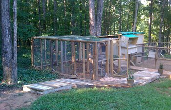 Carzy Yankee in Georgia design of a Chicken Coop with a boardwalk