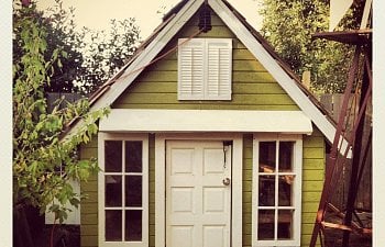 Old Wooden Playhouse Coop Conversion Cluckleberry Cottage