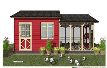 CB202 _ Combo Chicken Coop Garden Shed Plans Construction_08.jpg