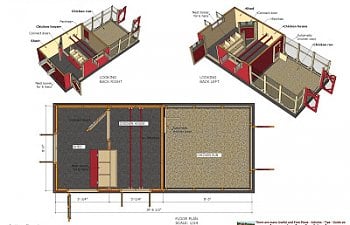 CB202 _ Combo Chicken Coop Garden Shed Plans Construction_14.jpg