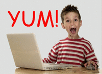 yummy kid big mouth.gif
