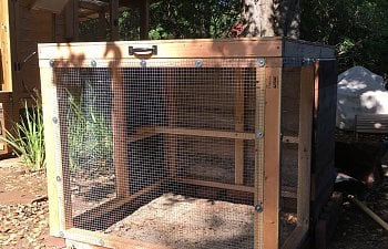 Temporary quarantine enclosure - easy to disassemble for storage