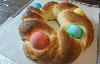 Braided Easter Egg Bread