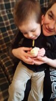 Tylor with his chick May 3rd.jpg