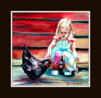 Hannah and Bossy with frame.JPG