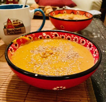 Yummy Carrot Cilantro Soup!