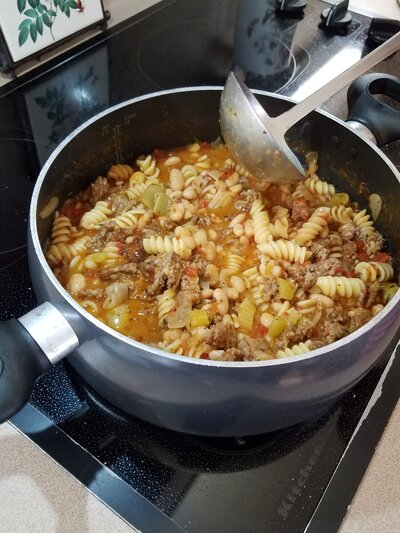Italian Sausage Soup  (Serves 8)