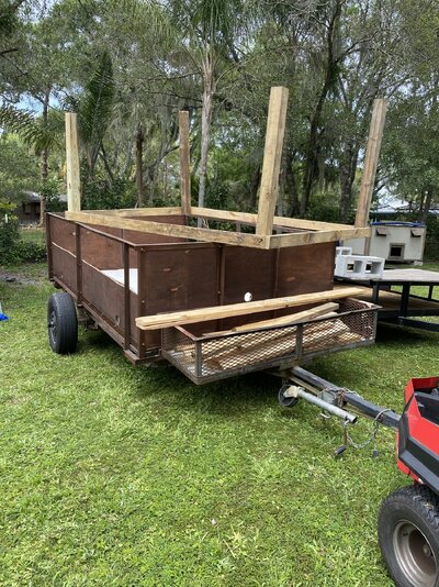 coop frame on trailer to check fit before joists intalled.jpeg