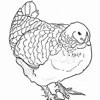 Draw an Ameraucana chicken. (1).jpg