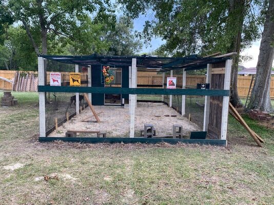 Fort Ski-  Southeast Louisiana chicken coop/run