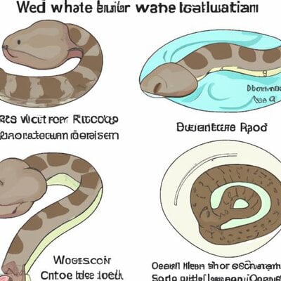 Four illustrations showing the difference between a cottonmouth and a plain bellied water snak...jpg