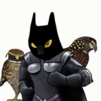 A quail wearing black panther armor with the rest of the avengers behind it (1).jpg