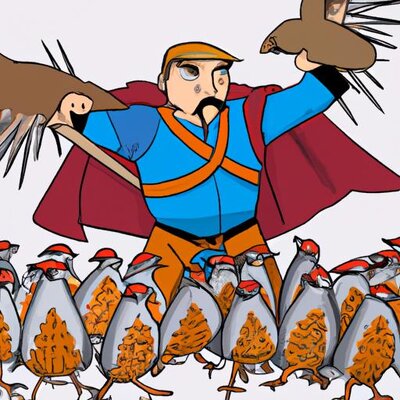 A super hero with an army of coturnix quail (1).jpg